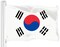 South Korea (South Korean) Flag 150D Printed Polyester 3x5 Ft